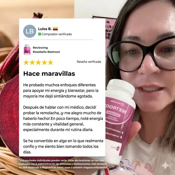 Rosabella Beetroot™ Cápsulas de Remolacha para favorecer la circulación y la vitalidad*